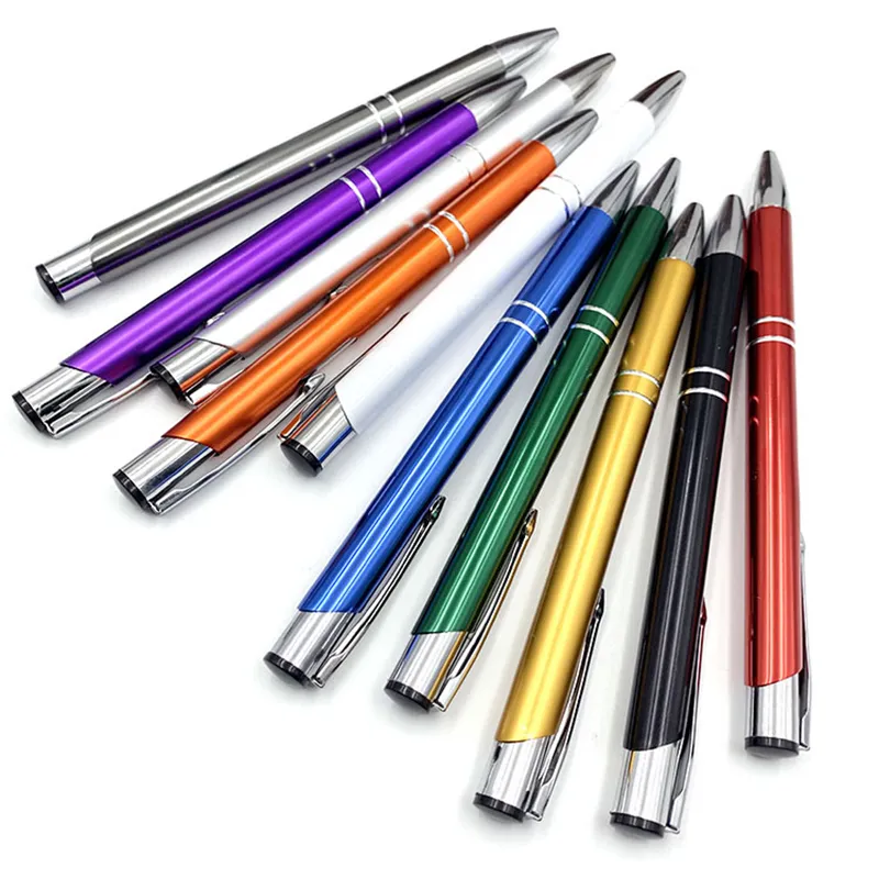 Retractable Ballpoint Pen with Stylus Tip 1.0 mm Black Ink Metal Pens Ballpen Signature Business Pen for Office School Student Stationery Gift