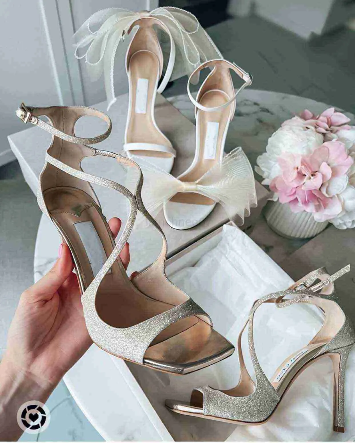 Dress Shoes Wedding Shoes -- Aveline Bow-embellished Sandals Shoes Azia Strappy Women High Heels Exquisite Evening Lady Summer Pumps With Box.EU35-43