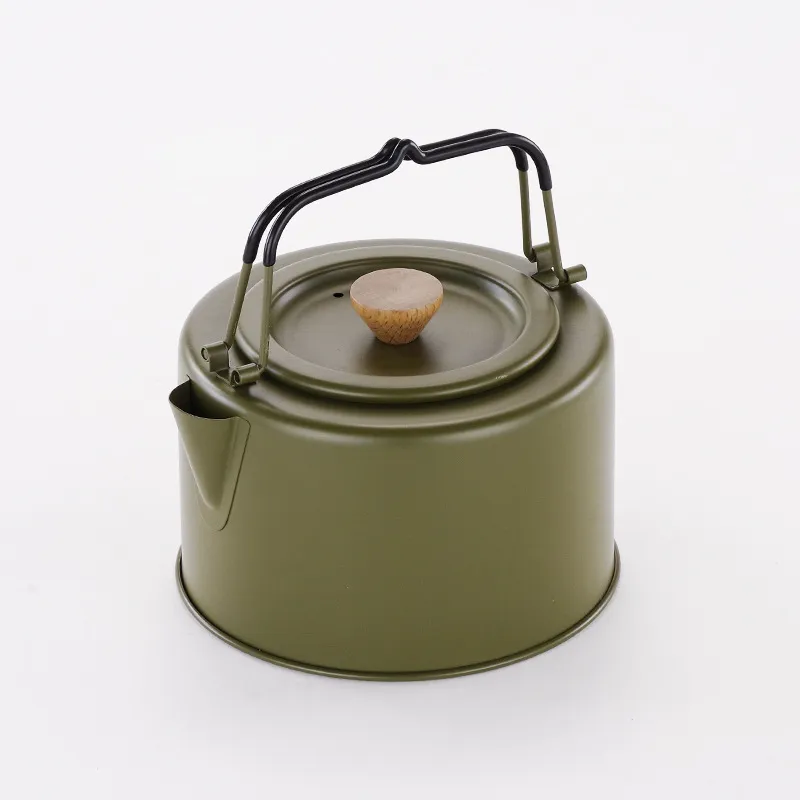 Portable Backpacking Water Kettle 1L Stainless Steel Camping Kettle - Portable Outdoor Tea Pot For Backpacking, Hiking & Campfires Backpacking Cookware