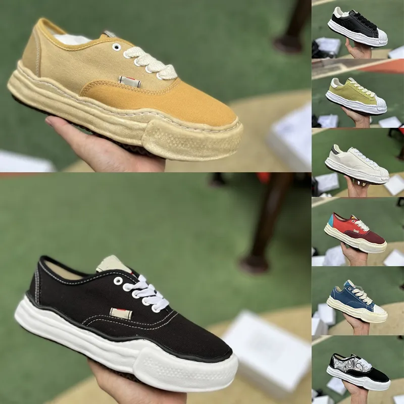 2023 Maison Mihara Yasuhiro Original Sole Low Cut Canvas Shoes for Men MiharaYasuhiro Toe Cap Sneaker Mens MMY Sports Shoe Womens Sport Women 36 44