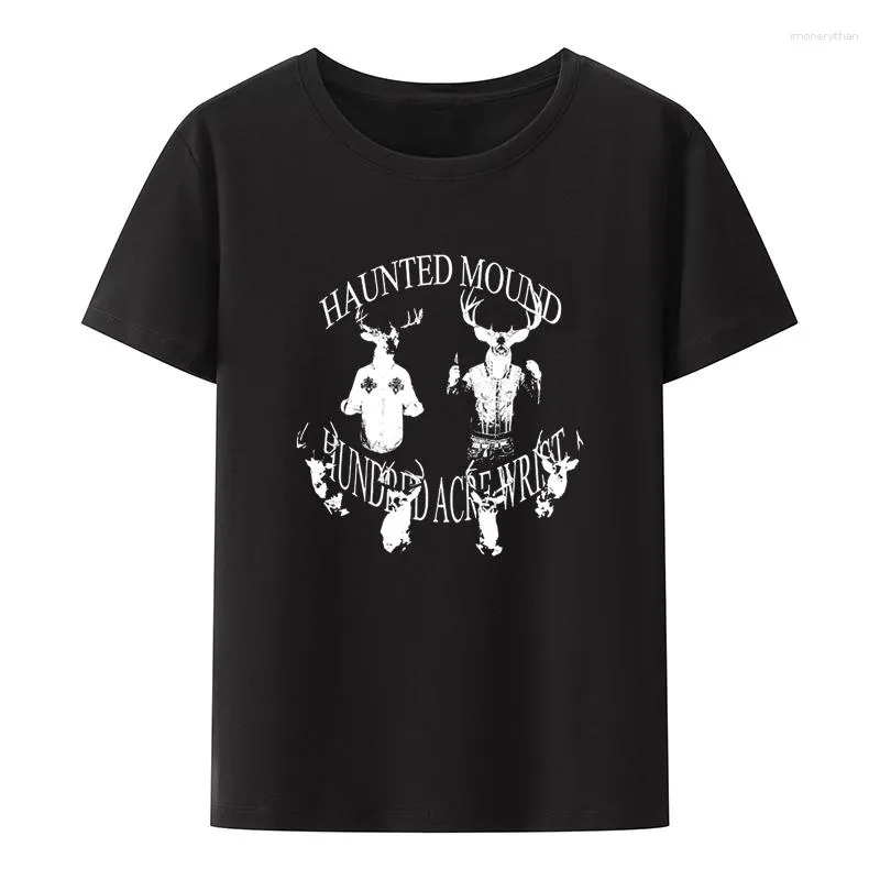 Camisetas de hombre Halloween Sematary I Love Haunted Mound Horror calabaza gráfico camiseta hombres mujeres camisetas de manga corta Casual Streetwear Tops