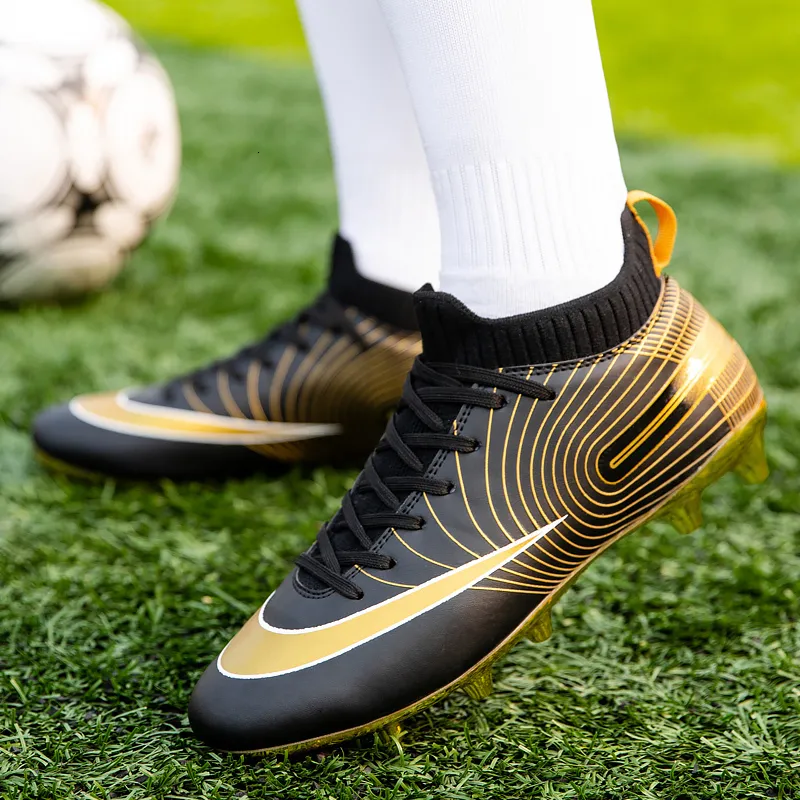 Safety Shoes Men s five a side Football boot long pointed TF FG ankle football boots outdoor grass cracks Football boot EU 230719