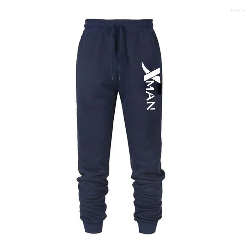 Men's Pants Fashion Men Sweatpants Autumn Winter Fleece Letter Printed Long Casual High Waist Gym Trousers Outdoor Joggers Sport