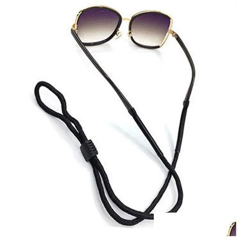 Okulary łańcuchy czarny brązowy kolor podróży szklanki sportowe łańcuch linowy dla kobiet mężczyzn okularów przeciwsłonecznych