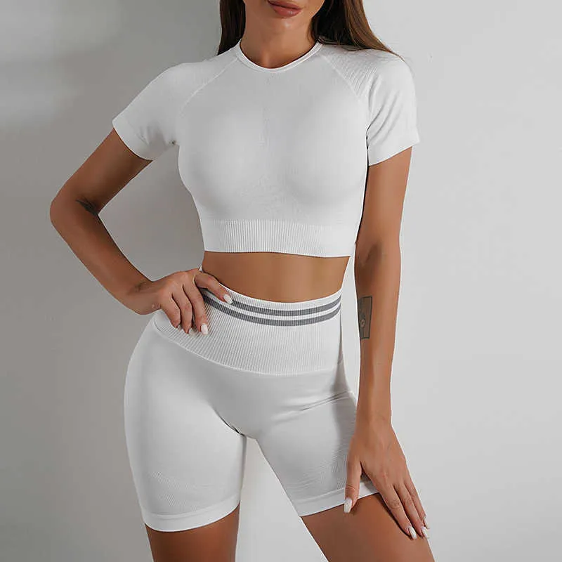 Womens Yoga Tracksuit Set Long Sleeve Top And Spanx Booty Boost Leggings  With Shorts Gym Tights And Sportswear For Workout J230720 From Make08,  $14.5