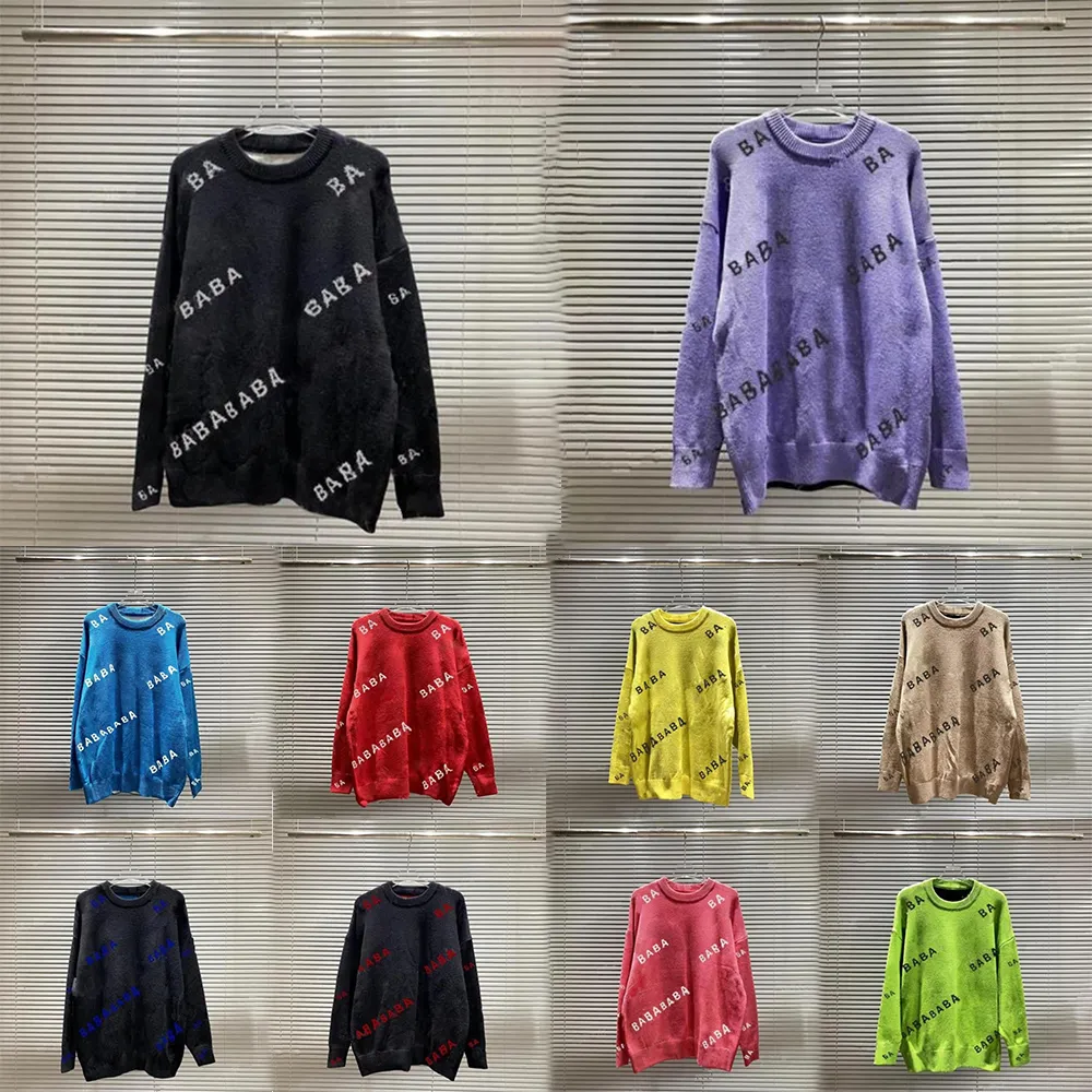 Designer Mens Pull Homme pour Femme Tricot Col De Crow Pull Manches Longues Surdimensionn Senior Classique Loisirs Multicolore Womens Mode