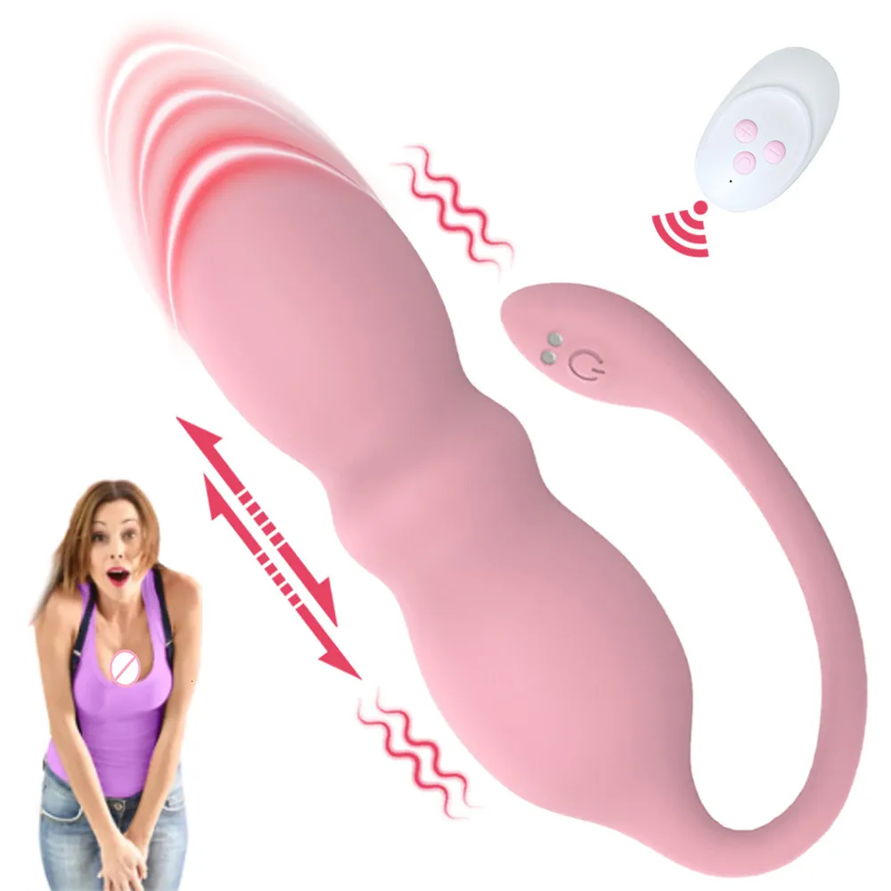 Vibradores Control remoto inalámbrico saltando huevo juguete sexual para adultos estimulación anal y del clítoris portátil mini bala vibrador 230720