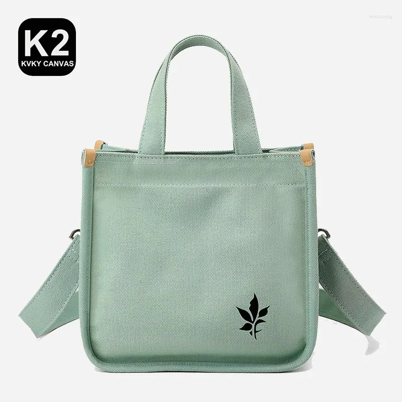 Torby wieczorowe Kvky Summer Mini Canvas Women Bag na ramionach Wyprzebici Square Messenger Light Casual Torebka na zewnątrz Zakupy