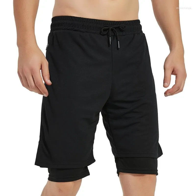 Motorkleding 2023 Dubbeldeks GYM Sport Shorts Fitness Jogging Workout Mannen Sport Korte Broek