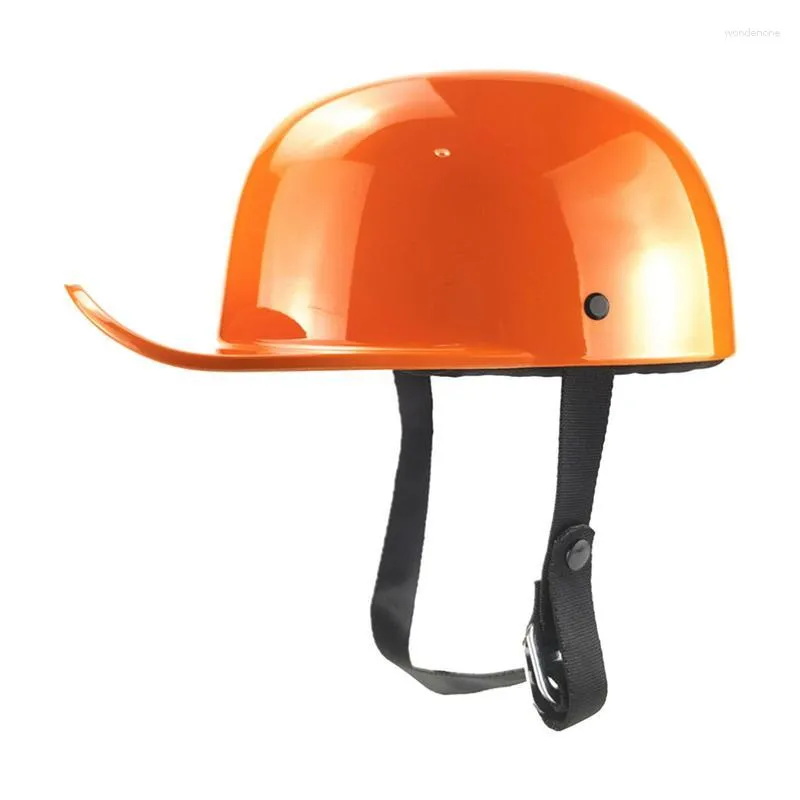 Motorcycle Helmets Bicycle Baseball Hat Style Half Caps Men Women For Moped With Adjustable Strap