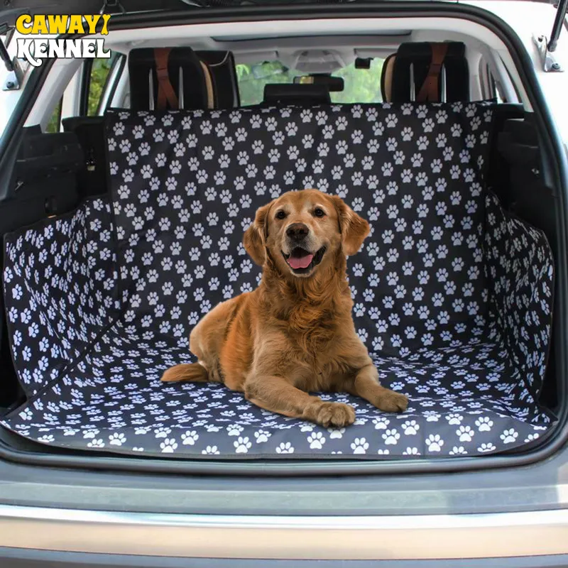 Housses de siège de voiture pour chien CAWAYI KENNEL Pet Carriers Couverture de siège de voiture pour chien Couverture de tapis de coffre Protecteur de transport pour chats Chiens transportin perro autostoel hond 230719