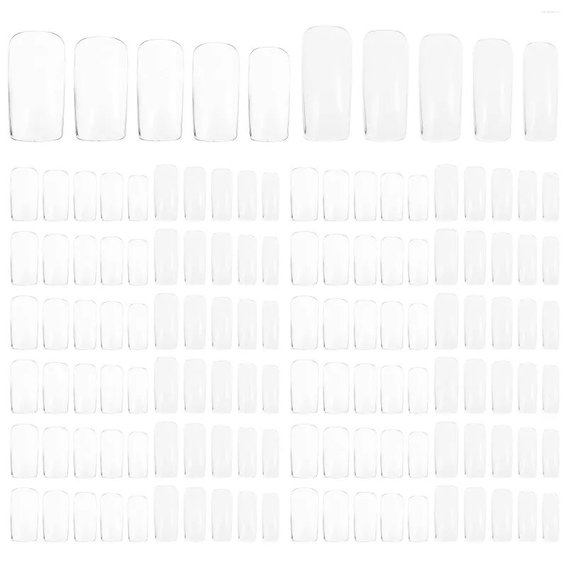 Faux Ongles 500pcs Faux Ongles Conseils Couverture Complète Appuyez Sur Clair Pour (10 Tailles)