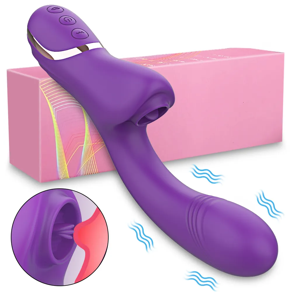 Vibrators Krachtig clitoriszuigen Dildo vibrator Vrouwen likken hun tong en zuigen clitoris om te stimuleren Seksspeeltje voor volwassenen 18 jaar 230719