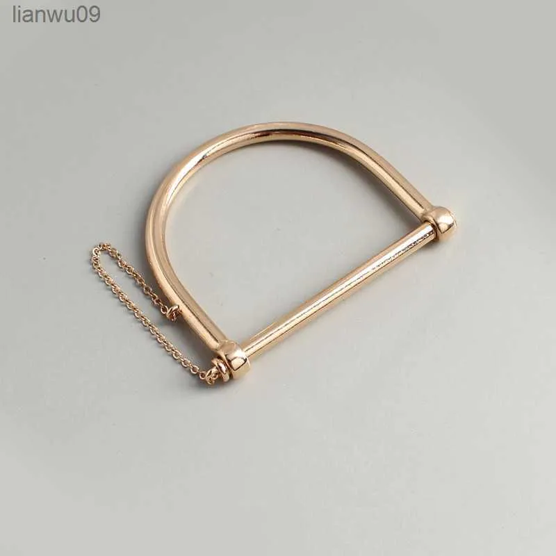 Timlee B003 New Personality Popular Geometry Magnetic Buckle Alloy Bangles Originality Jewelry Wholesale L230704