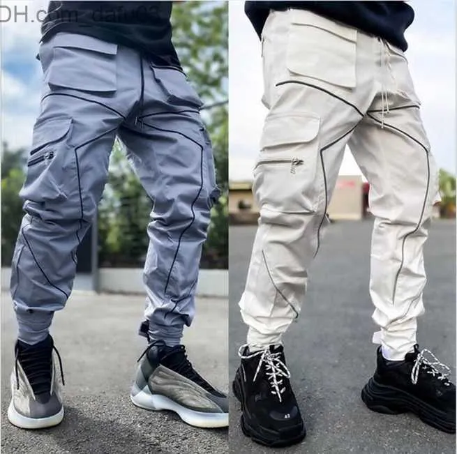 Men's Pants Designer Mens Pants with Panelled pattern Loose Drawstring Sport Pant Casual Cargo Trousers Sweatpants for Man Woman Harem Many Pockets Joggers Z230720