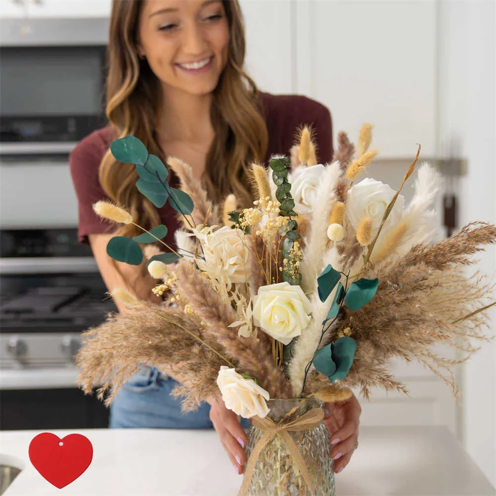thumbnail image 2 of Natural Dried Flower Wired Stems Set Of 5 – Buy Online Or Call 0800 756 5403 2 of 14