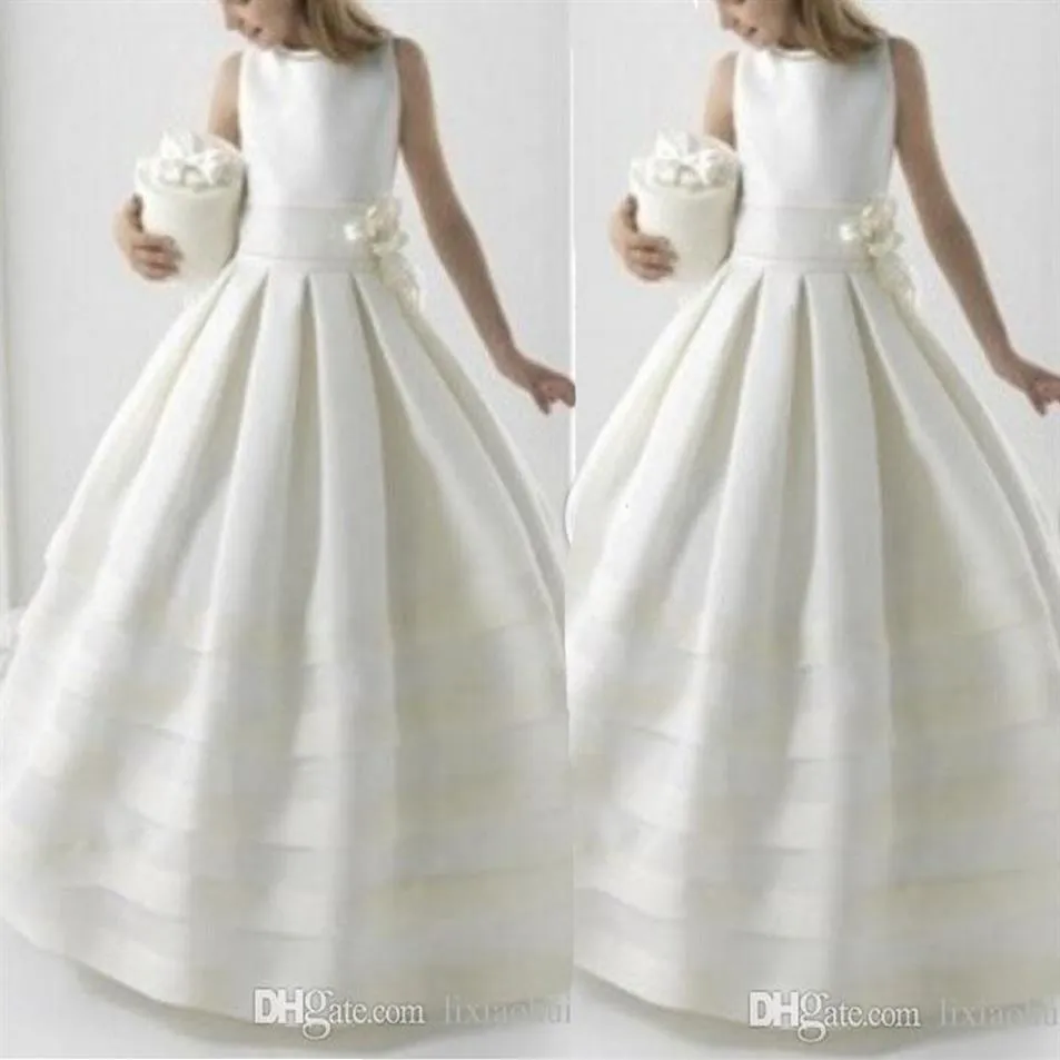 Two Piece Handmade Pageant Dresses With Jacket Ball Gowns Girls Flower Girl Holy First Communion Dress For Weddings Formal Gown 202901