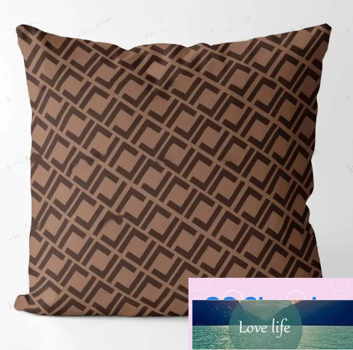 Pillow Designer Cushion Pillowcase Living Room Sofa Pillow Bedroom Bedside Cushion Classic Letter Cotton Covers Pillowcase