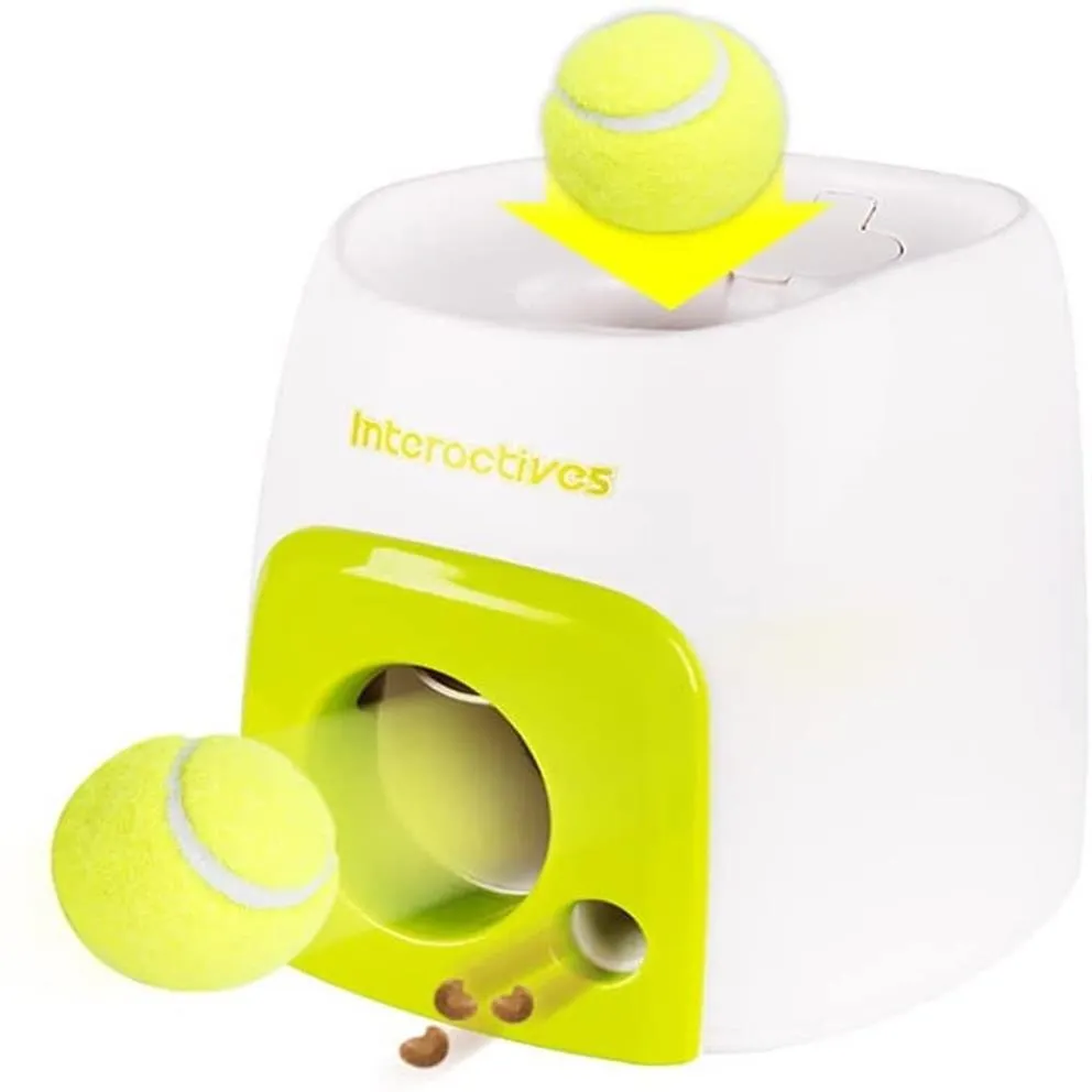 Automatisk bollstartare Dog Interactive Hämta Toy Dog Toy Tennis Ball Throwing Machine Automatisk Pet Tennis Ball Thrower 1 Tennis 291Q