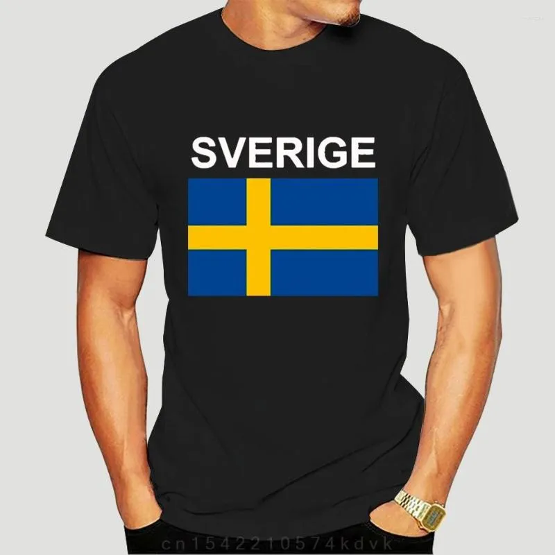 Herren-T-Shirts Schweden Sverige Herrenhemd Schwedischer Schwede T-Shirt Nation Team Sport Fitnessstudios Kleidung Country Swe Männer/Frauen Top