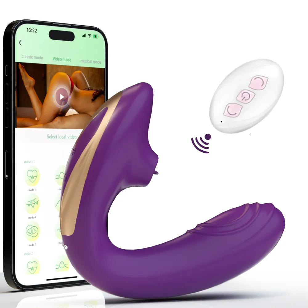 Vibratoren Klitoris-Leckvibrator für klitorale Frauen, geräuschloser Klitorisstimulator, Fernbedienung, G-Punkt-Sexspielzeug für weibliche Masturbation, 230719