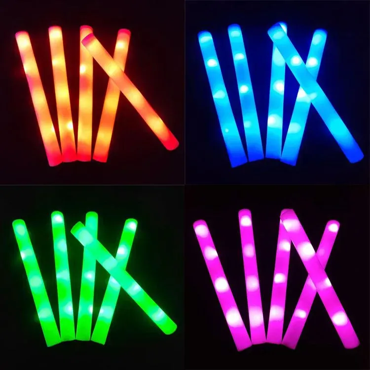 9 Style LED Glow Sticks Lighting Ploam Stick na imprezę Dekorację Koncert weselny urodziny A113 LL