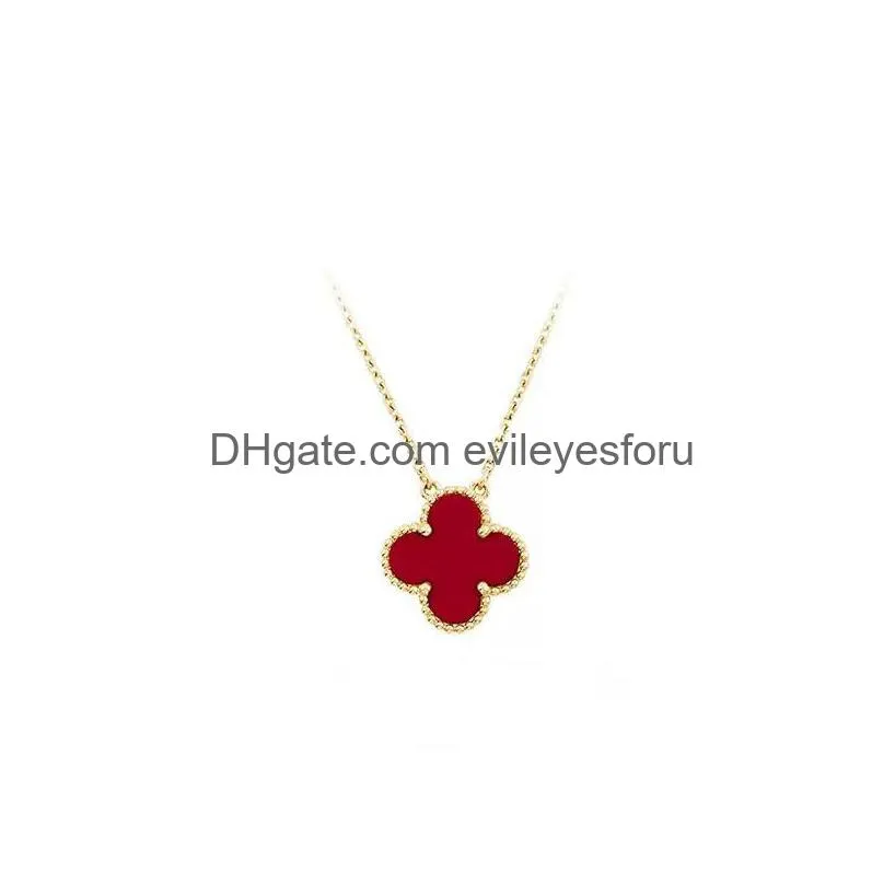 Buy Gold Four-leaf Clover Necklace With Waffle Texture, Golden Luck Pendant  Jewelry Online in India - Etsy