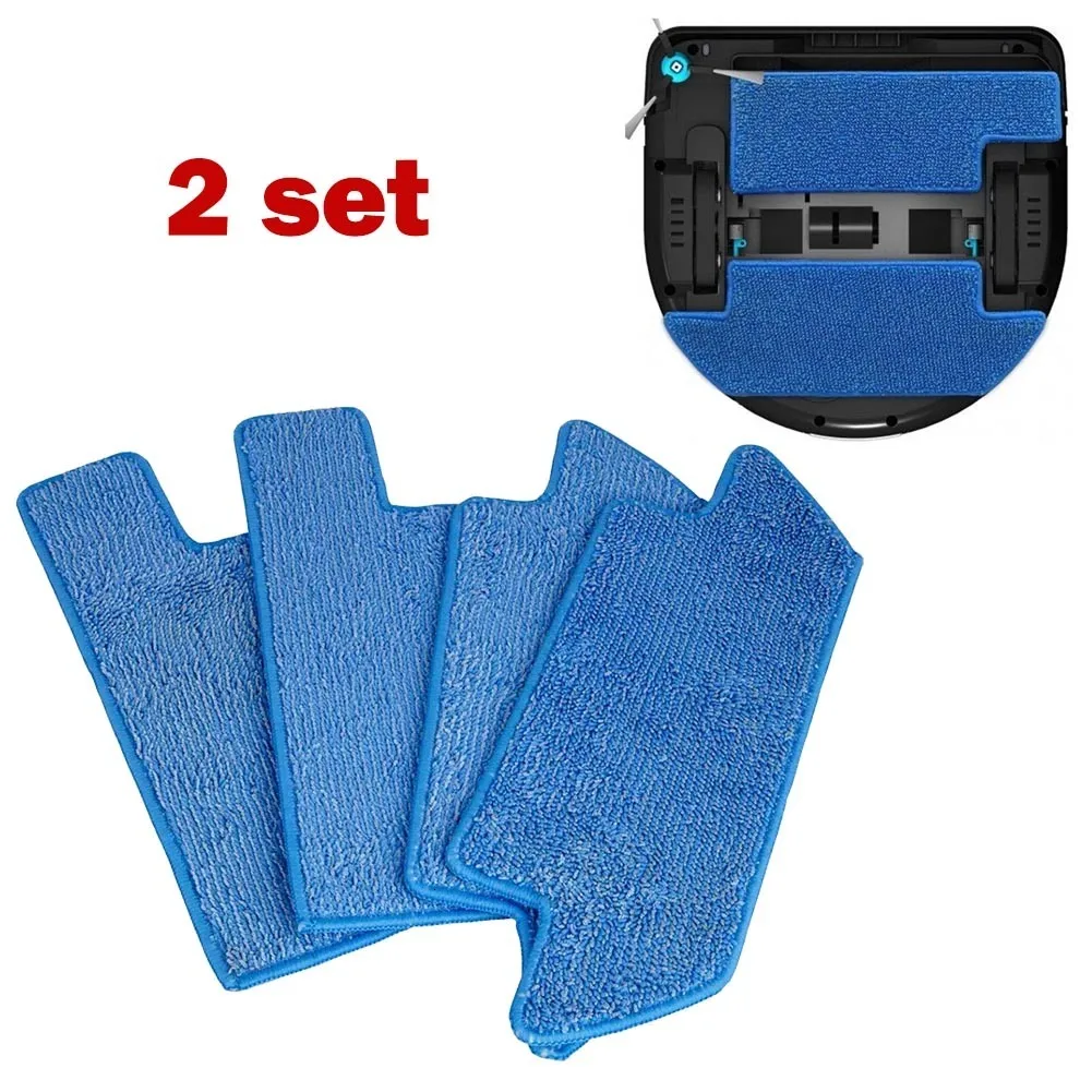 Almohadillas De Recambio Para Robot Limpiaventanas - Pack De 12, Microfibra, Diámetro 14 Cm, Color Azul