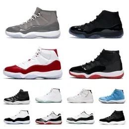 Jumpman 11 Basketball Shoes Mens Women Retro Cherry 11s Midnight Navy Cool 25th Anniversary Concord Cement Grey Bred Gamma Blue Space Jam Trainer Sport Sneakers