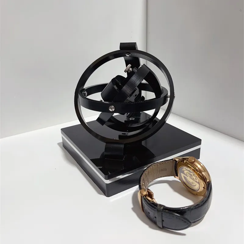 USB Charing Stereoscopic Automatic Perpetual Motion Watch Holder Box With Gyro Rotator And 360 Yarn Winding Mechanical Watch Display Case Model 230719 From Hui05 50.27 DHgate.Com