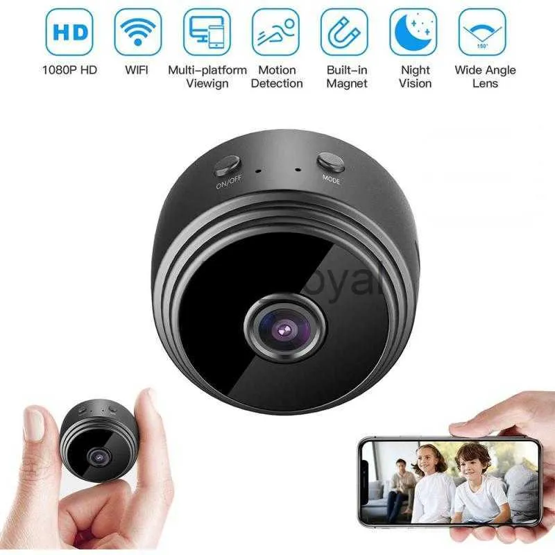 Webcams 1080P Wireless WiFi CCTV Indoor Outdoor MINI IP Camera Security Remote Control Surveillance Night Mobile Camera J230720