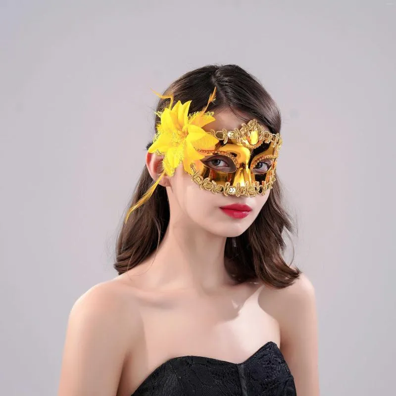Nakładki koronkowe luksusowy olśniewającą maskarską maskę maskarską