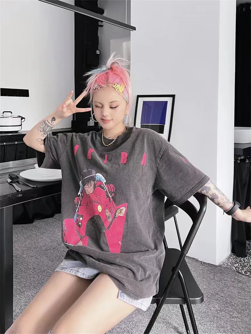 DHgate.com:Vintage Akira Cartoon Cotton Loose Streetwear Y2K