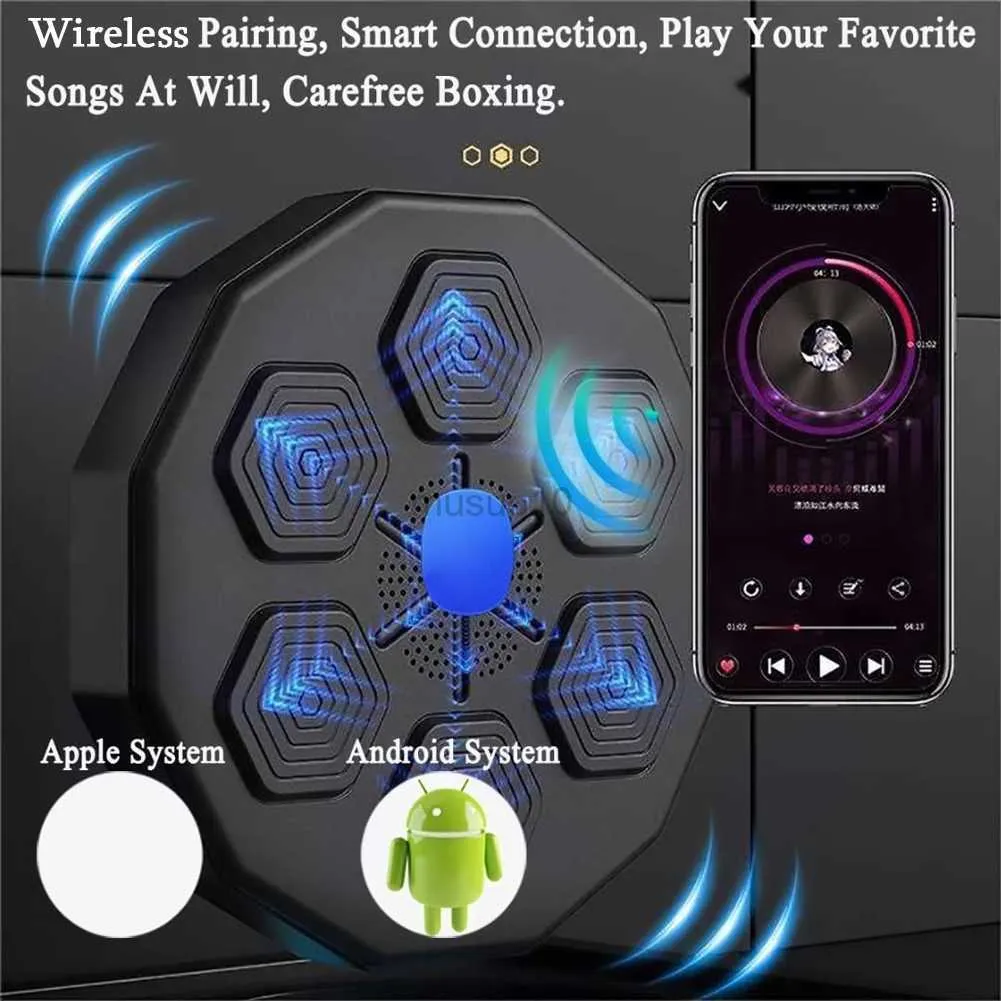 Acheter Machine de boxe musicale électronique, compatible Bluetooth, cible  murale, avec lumières, pour exercices à domicile