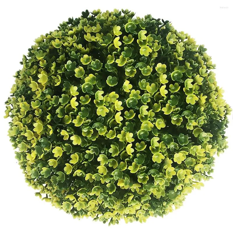 Flores decorativas Simulação Bola de Palha Pendurada Adereços de Decoração Mini Bolas de Grama Jardim