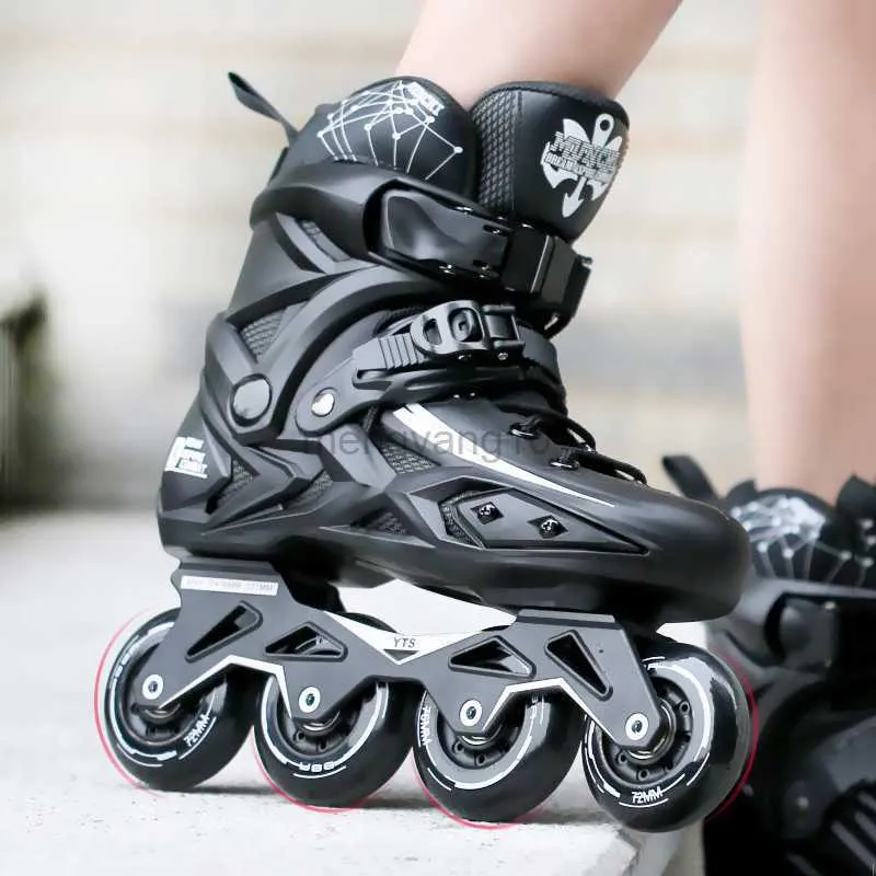 Inline Roller Skates Adult Professional Roller Skates For Man and Woman Inline Flat Speed Skating Sliding Shoes 4-Wheels Outdoor Adult Patines HKD230720