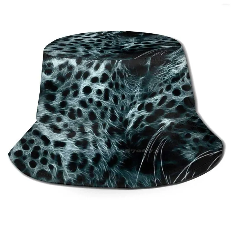 Basker digital konst vilda djurfällbara hink hatt mössa tryckt topp vackra trevliga trendiga coola djur vilda mördare