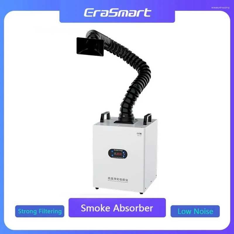 EraSmart tamanho grande impressora DTF filtro absorvedor de fumaça extrator de fumaça purificador de ar para máquina de agitador de pó de forno