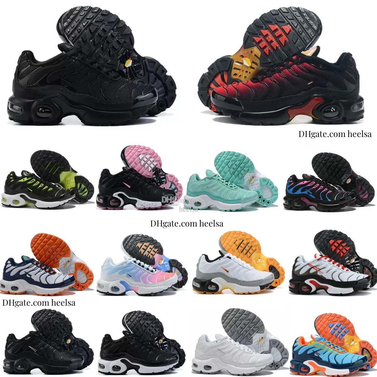 Enfants плюс спортивные кроссовки для кроссовки Tn Kids Shoes Outdoor Tns Kid Sports Runging Kids Sport Boy Trainers Trainers Toddler Black Siran