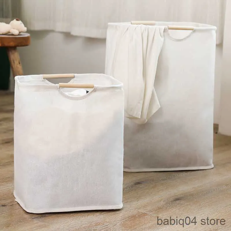 Storage Baskets Basket With Waterproof Basket Bag Handle Clothes Dirty Foldable Organzier Laundry Storage Hamper Large Super Toy Clothes Laundry R230720