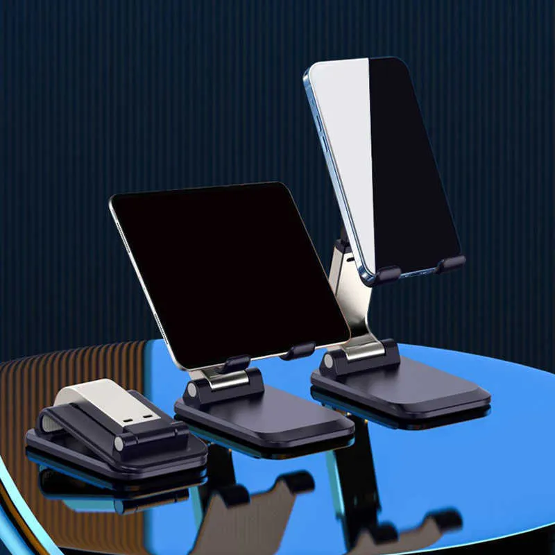 Aluminum Alloy Desktop Mobile Phone Stand Tablet Holder Portable Foldable Tablet Support Cell Phone Desk Bracket Lazy Holder 1PC