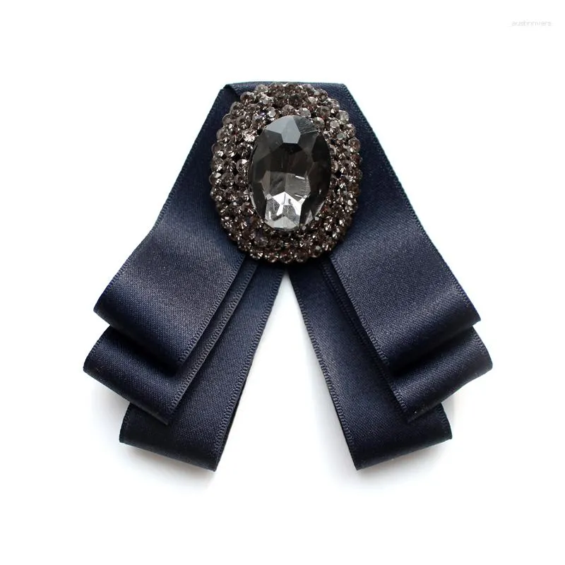 Pajaritas Hombres Boda Negocios Cuello Camisa Corbata Corbata Mujeres DIY Corbata Mariposa Uniforme Aleación Diamante de imitación Cristal Cinta Pajarita