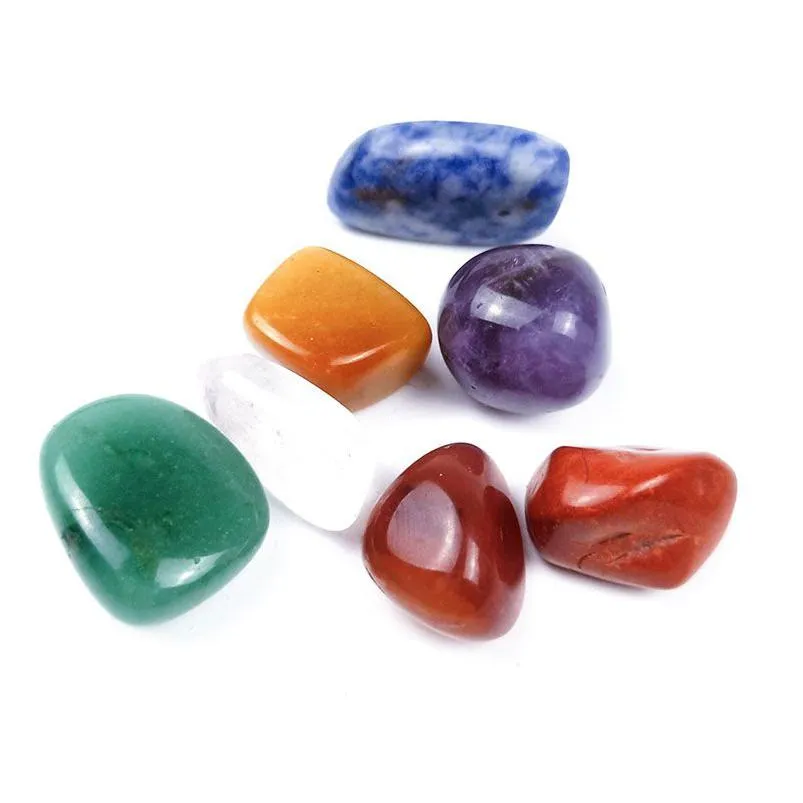 Loose Gemstones Irregar Natural Crystal Stone Yoga Energy For Handmade Pendant Necklaces Home Office Party Club Decor Jewelry Drop De Dh2Hz