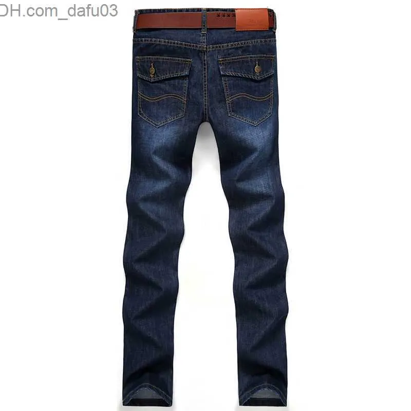 Hommes Jeans Gros-2016 Automne Hiver True Slim Straight Denim Hommes Pantalon Deep Blue Homme Marque Jeans 01Y6699 Z230720