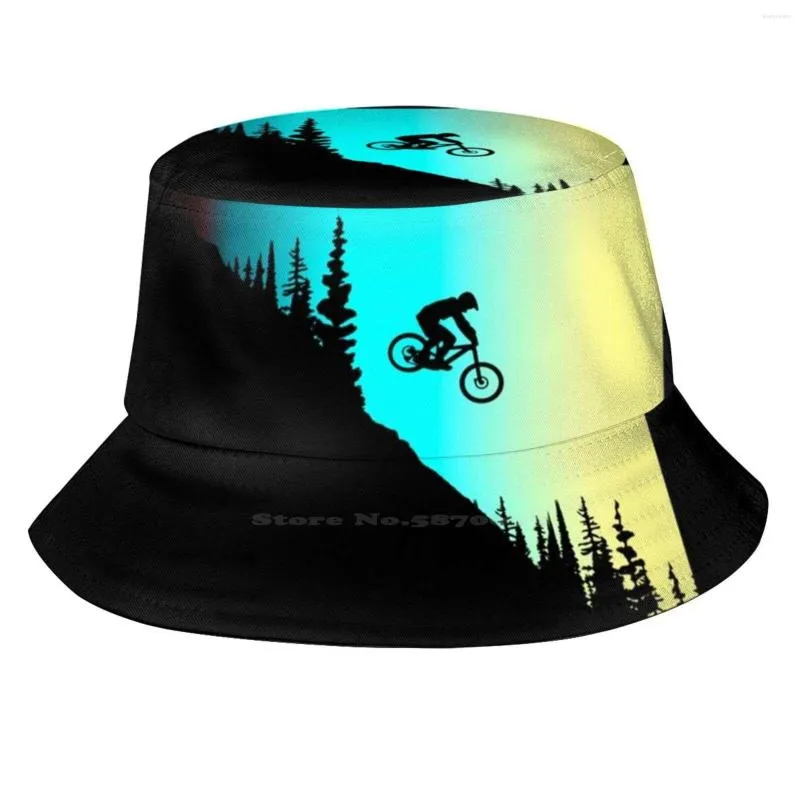 Baskenmützen MTB-Farben | Perfektes Geschenk zum Angeln, Jagen, Klettern, Fischermütze, Mountainbike, Fahrrad, Enduro, BMX, Fahrer, Biker, Sport