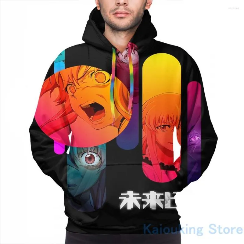 Men's Hoodies Mens Sweatshirt For Women Funny Mirai Nikki - Yuno Print Casual Hoodie Streatwear