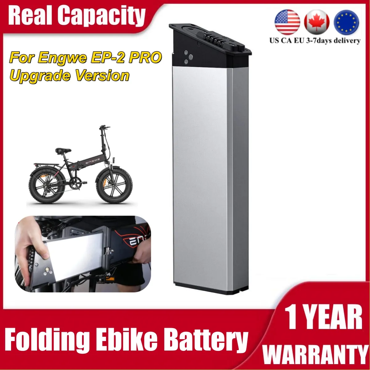 Mate X E Bike Battery DCH-009 48V 17.5AH 16AH 13AH Замена аккумулятора для New Engwe EP-2 Pro Engin