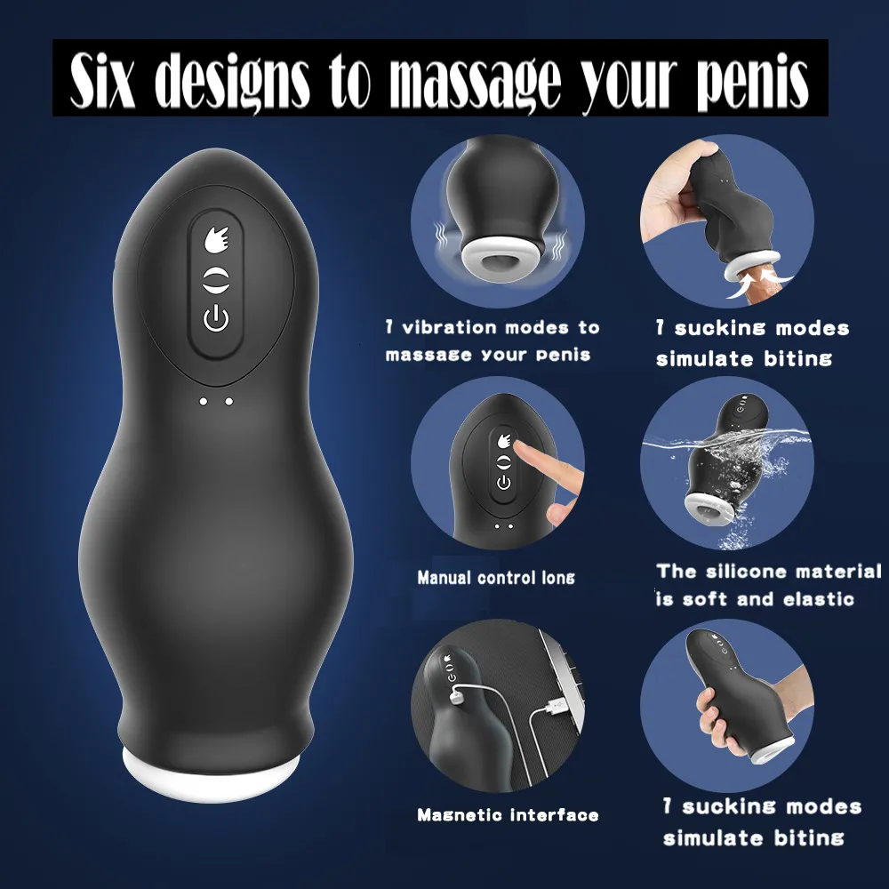 Masturbateurs Smart Sex Robot pour Hommes Aspirateur Oral Sucer Automatique Masturbateur Masculin Marchandises Adultes Jouet Erodyka VibratorAdultShop 230719