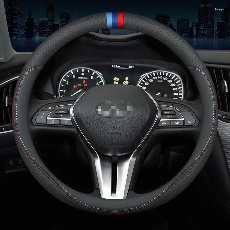 Steering Wheel Covers Carbon Fiber Cow Leather Cover For Infiniti QX70 QX60 QX50 QX30 Q70L Q50 QX80 Q60 2023
