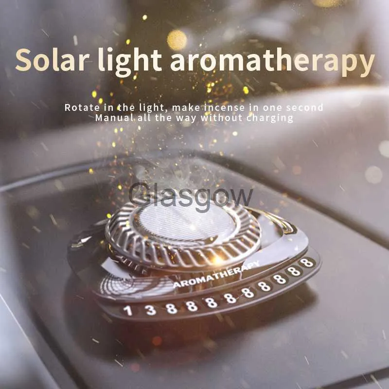 Auto Aromatherapie Solar Drehbare Aufhängung Doppelring